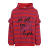 LOOXS Little striped hoody Coral Stripe
