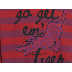 LOOXS Little striped hoody Coral Stripe