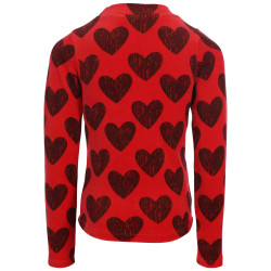 LOOXS Little printed velvet tee Velvet Heart