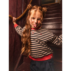 LOOXS Little y/d stripe sweater Navy Stripe