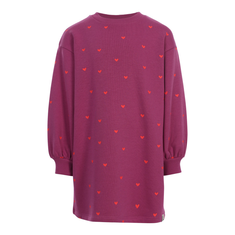 LOOXS Little heart sweatdress Violet Heart