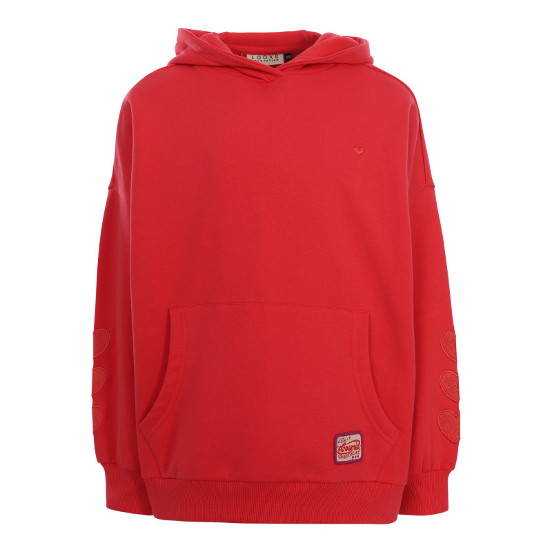 LOOXS Little oversized hoody Hot Coral
