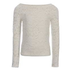 LOOXS 10sixteen Lace Tee Blanc