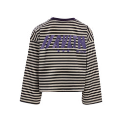 LOOXS 10sixteen stripe Tee Graphite