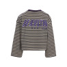 LOOXS 10sixteen stripe Tee Graphite