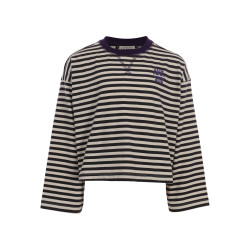 LOOXS 10sixteen stripe Tee Graphite