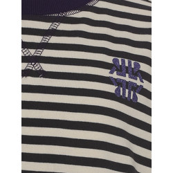 LOOXS 10sixteen stripe Tee Graphite