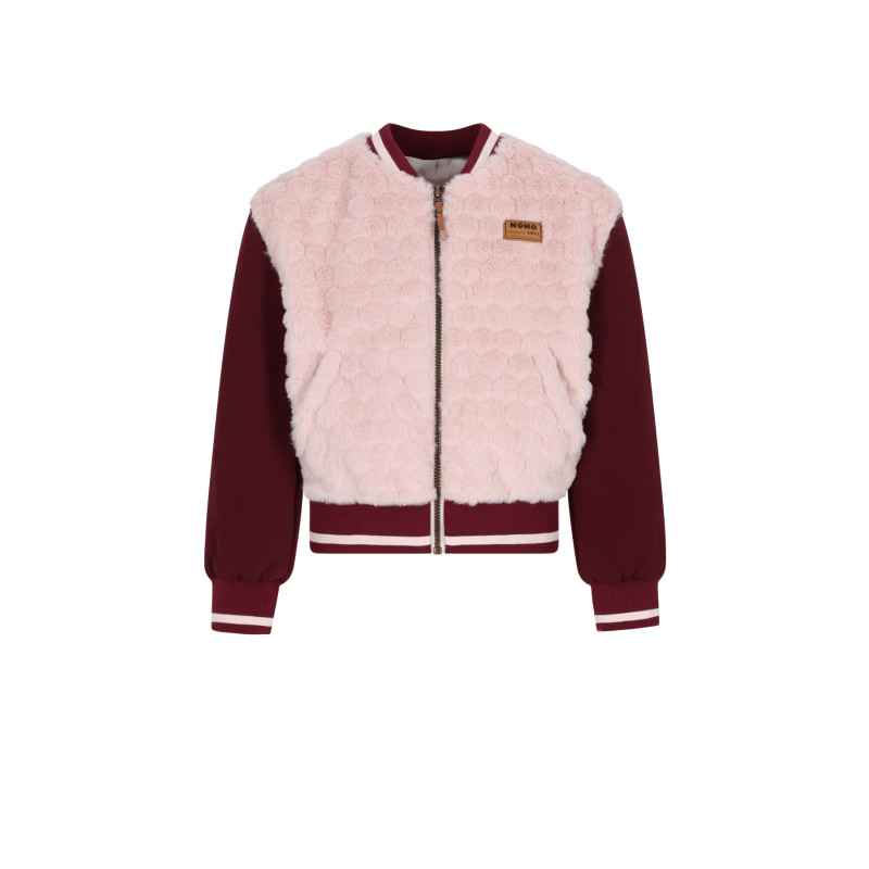 NoNo Darling Furry Indoorjacket with zipper Sand Blush