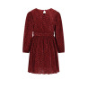 NoNo Mamai Autumn Flower Plissee Dress Bordeaux
