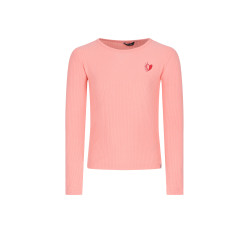 NoNo Kess Essential Rib Jersey Tshi Peaches 'N Cream