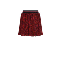 NoNo Nima Autumn Flower Plissee Skirt Bordeaux