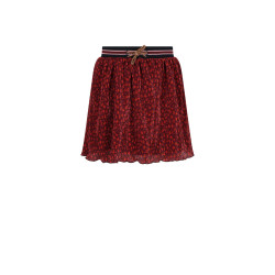 NoNo Nima Autumn Flower Plissee Skirt Bordeaux