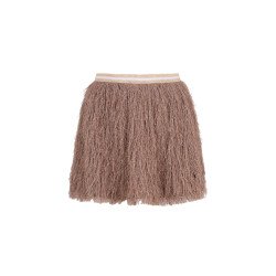 Like Flo Sil Flo girls fringes skirt with elastic WB Champagne