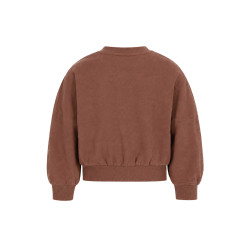 Like Flo Danee Flo girls oversized weat Choco