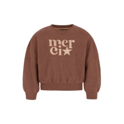 Like Flo Danee Flo girls oversized weat Choco