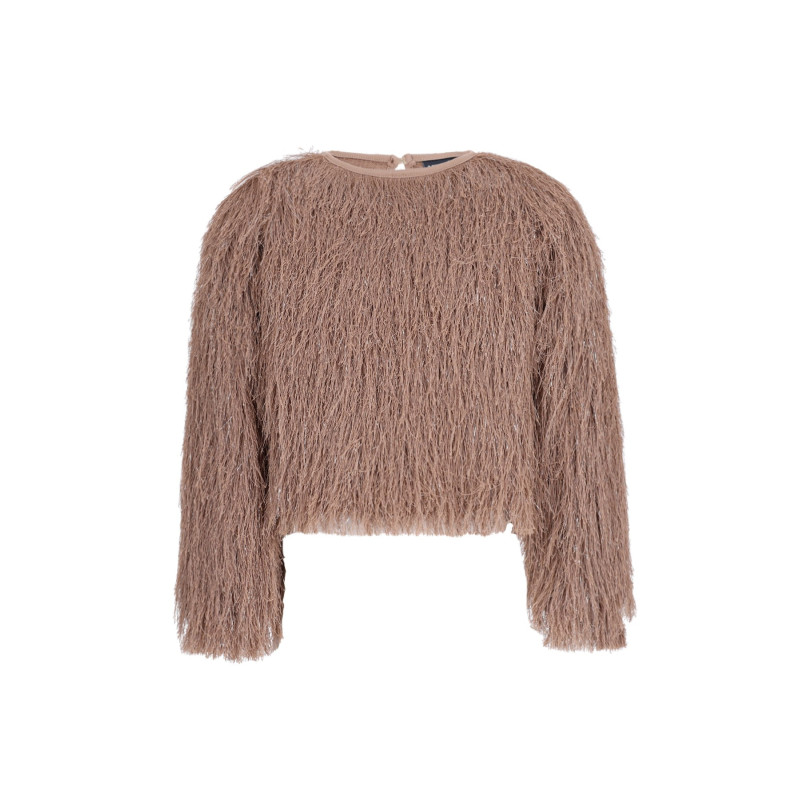 Like Flo Celina Flo girls fringes blouse Champagne