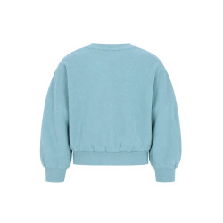 Like Flo Danee Flo girls oversized weater D. aqua