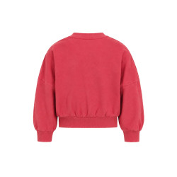 Like Flo Danee Flo girls oversized weater Red