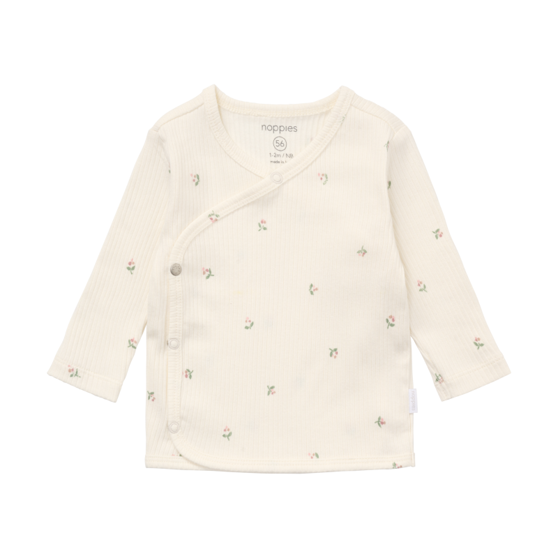Noppies Top LS AOP Egret