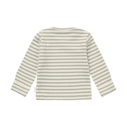 Noppies Tee LS stripe Iceberg Green