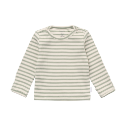 Noppies Tee LS stripe Iceberg Green