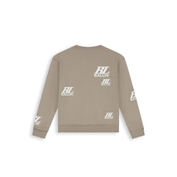 Ballin Junior Multi-Monogram Crewneck Taupe