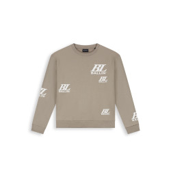 Ballin Junior Multi-Monogram Crewneck Taupe