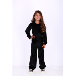 B.Nosy Paisley Jumpsuit Black