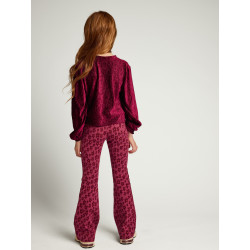 LOOXS Little velvet crinkle top Ruby Red