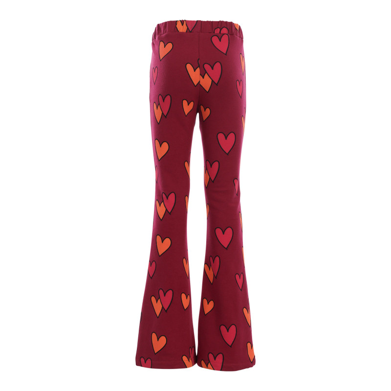 LOOXS Little jacquard flare pants Festive Flower