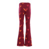 LOOXS Little jacquard flare pants Festive Flower