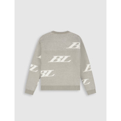 Ballin Junior Multi-Monogram Crewneck Knit Taupe