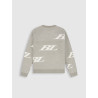 Ballin Junior Multi-Monogram Crewneck Knit Taupe