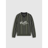 Ballin Junior Script Logo Crewneck Knit Olive
