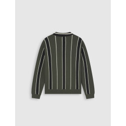 Ballin Junior Script Logo Crewneck Knit Olive