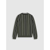 Ballin Junior Script Logo Crewneck Knit Olive
